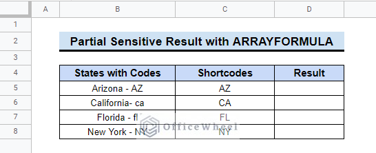 Using ARRAYFORMULA